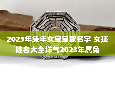 2023年兔年女宝宝取名字 女孩姓名大全洋气2023年属兔