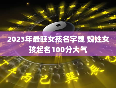2023年最旺女孩名字魏 魏姓女孩起名100分大气