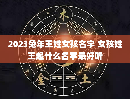 2023兔年王姓女孩名字 女孩姓王起什么名字最好听