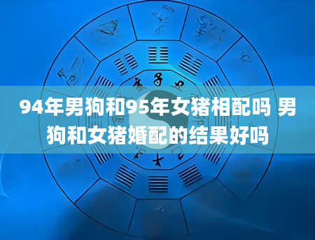 94年男狗和95年女猪相配吗 男狗和女猪婚配的结果好吗