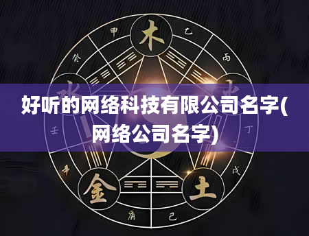 好听的网络科技有限公司名字(网络公司名字)