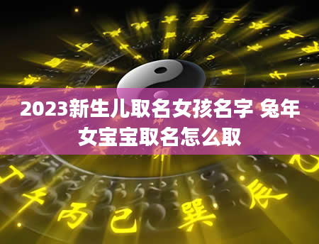 2023新生儿取名女孩名字 兔年女宝宝取名怎么取