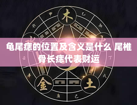 龟尾痣的位置及含义是什么 尾椎骨长痣代表财运