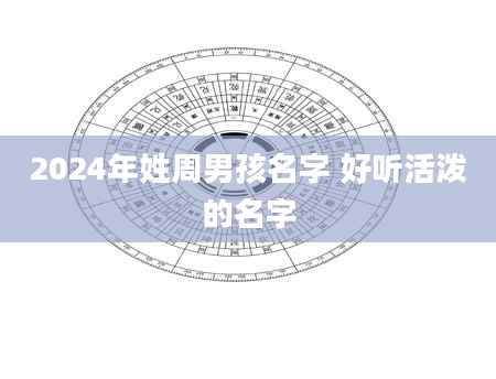 2024年姓周男孩名字 好听活泼的名字