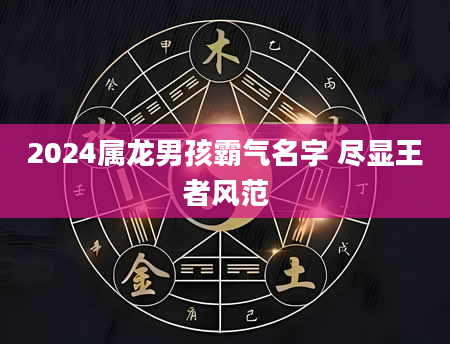 2024属龙男孩霸气名字 尽显王者风范