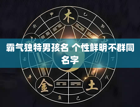 霸气独特男孩名 个性鲜明不群同名字