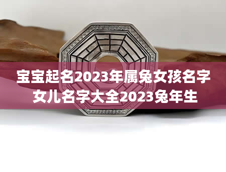 宝宝起名2023年属兔女孩名字 女儿名字大全2023兔年生