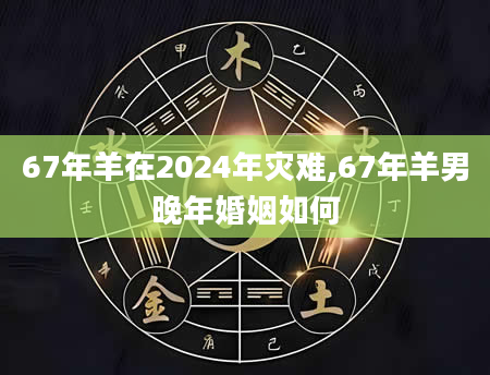67年羊在2024年灾难,67年羊男晚年婚姻如何