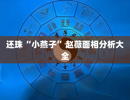 还珠“小燕子”赵薇面相分析大全