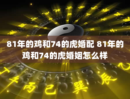 81年的鸡和74的虎婚配 81年的鸡和74的虎婚姻怎么样