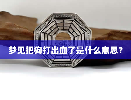 梦见把狗打出血了是什么意思？