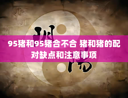 95猪和95猪合不合 猪和猪的配对缺点和注意事项