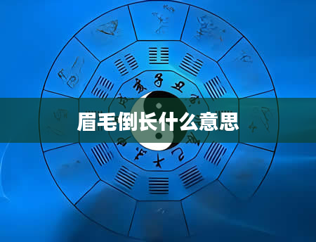 眉毛倒长什么意思