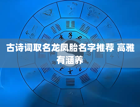 古诗词取名龙凤胎名字推荐 高雅有涵养