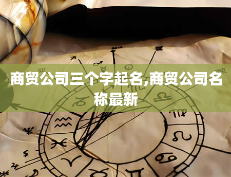 商贸公司三个字起名,商贸公司名称最新