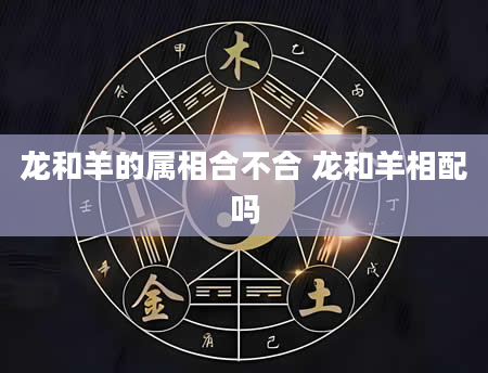 龙和羊的属相合不合 龙和羊相配吗