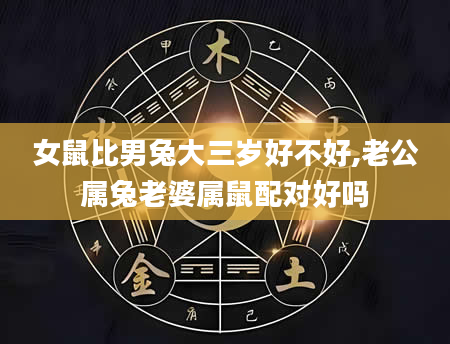 女鼠比男兔大三岁好不好,老公属兔老婆属鼠配对好吗