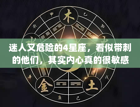 迷人又危险的4星座，看似带刺的他们，其实内心真的很敏感