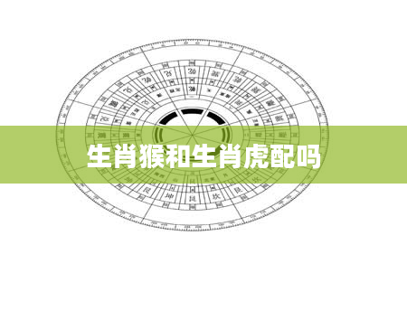 生肖猴和生肖虎配吗