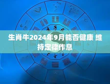 生肖牛2024年9月能否健康 维持定律作息