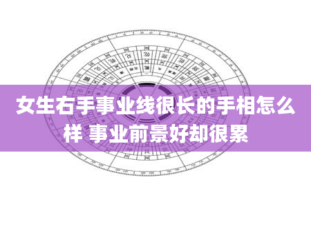 女生右手事业线很长的手相怎么样 事业前景好却很累