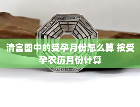 清宫图中的受孕月份怎么算 按受孕农历月份计算