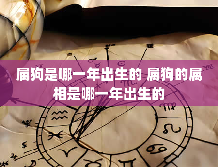 属狗是哪一年出生的 属狗的属相是哪一年出生的