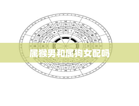 属猴男和属狗女配吗