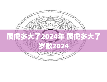 属虎多大了2024年 属虎多大了岁数2024
