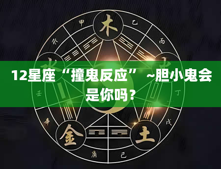 12星座“撞鬼反应” ~胆小鬼会是你吗？