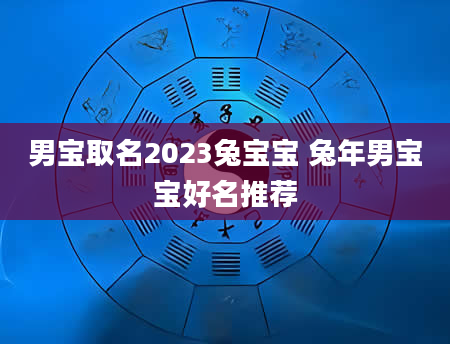 男宝取名2023兔宝宝 兔年男宝宝好名推荐