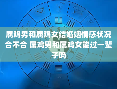 属鸡男和属鸡女结婚姻情感状况合不合 属鸡男和属鸡女能过一辈子吗