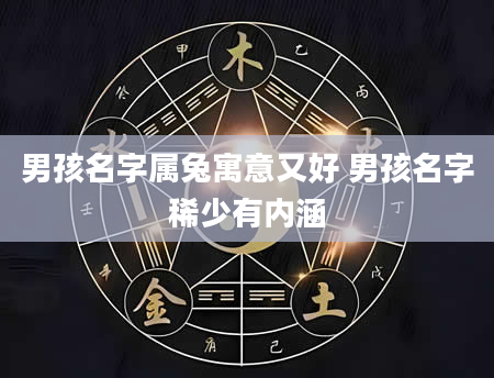 男孩名字属兔寓意又好 男孩名字稀少有内涵