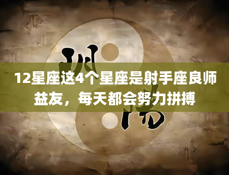12星座这4个星座是射手座良师益友，每天都会努力拼搏