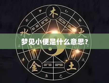 梦见小便是什么意思？