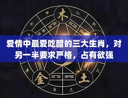 爱情中最爱吃醋的三大生肖，对另一半要求严格，占有欲强