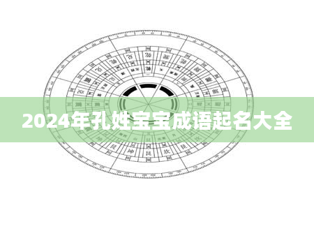 2024年孔姓宝宝成语起名大全