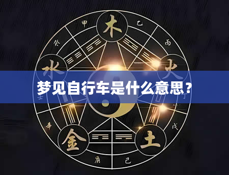 梦见自行车是什么意思？