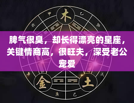 脾气很臭，却长得漂亮的星座，关键情商高，很旺夫，深受老公宠爱