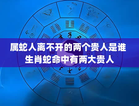 属蛇人离不开的两个贵人是谁 生肖蛇命中有两大贵人