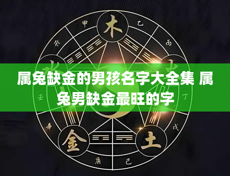 属兔缺金的男孩名字大全集 属兔男缺金最旺的字