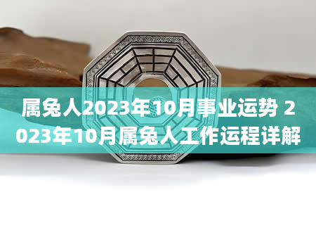 属兔人2023年10月事业运势 2023年10月属兔人工作运程详解