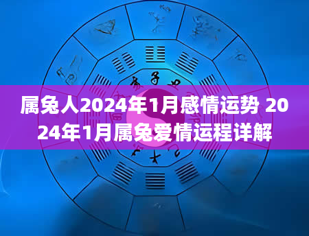 属兔人2024年1月感情运势 2024年1月属兔爱情运程详解