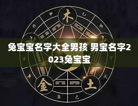 兔宝宝名字大全男孩 男宝名字2023兔宝宝