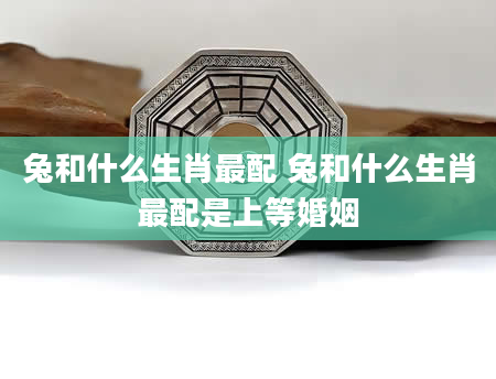兔和什么生肖最配 兔和什么生肖最配是上等婚姻
