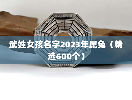 武姓女孩名字2023年属兔（精选600个）