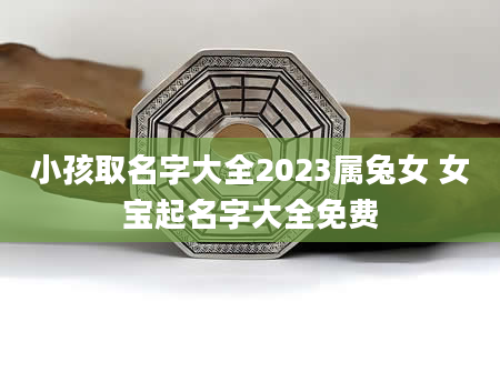 小孩取名字大全2023属兔女 女宝起名字大全免费