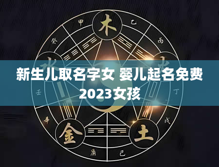新生儿取名字女 婴儿起名免费2023女孩
