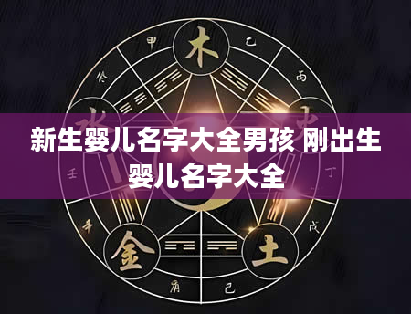 新生婴儿名字大全男孩 刚出生婴儿名字大全