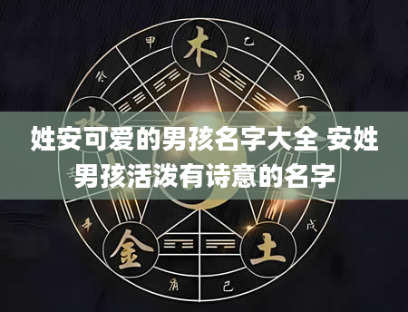 姓安可爱的男孩名字大全 安姓男孩活泼有诗意的名字